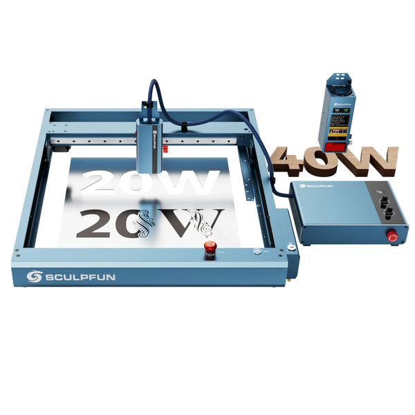 【Pre-Venta】SCULPFUN A9 Ultra Máquina Láser 2-en-1 de 20W Fibra y 40W Diodo para Grabado de Metales y No Metales