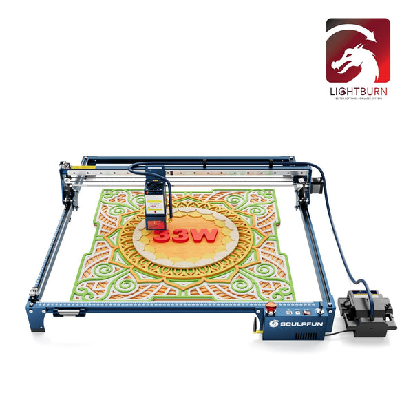SCULPFUN S30 Ultra 33W Máquina de corte y grabado láser + Clave de licencia LightBurn Core