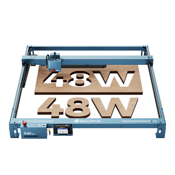 SCULPFUN S40 MAX 48W Máquina Láser – Corta y Graba (830x800mm) | Enfoque Automático