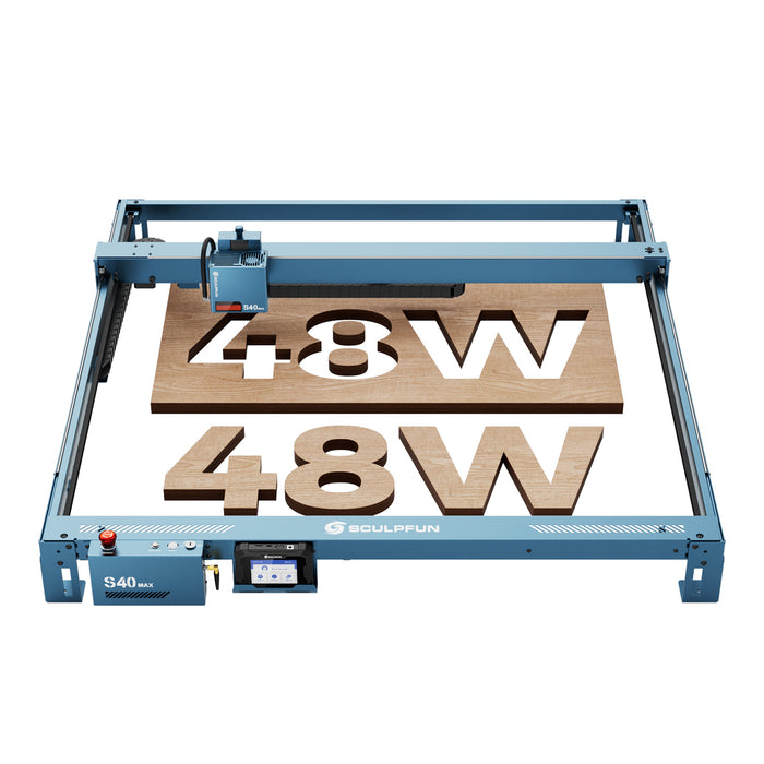 SCULPFUN S40 MAX 48W Máquina Láser – Corta y Graba (830x800mm) | Enfoque Automático