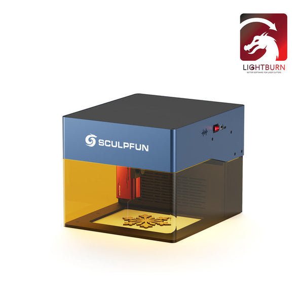 SCULPFUN iCube Pro: Máquina Láser Portátil 5W para Grabado + Licencia LightBurn Core