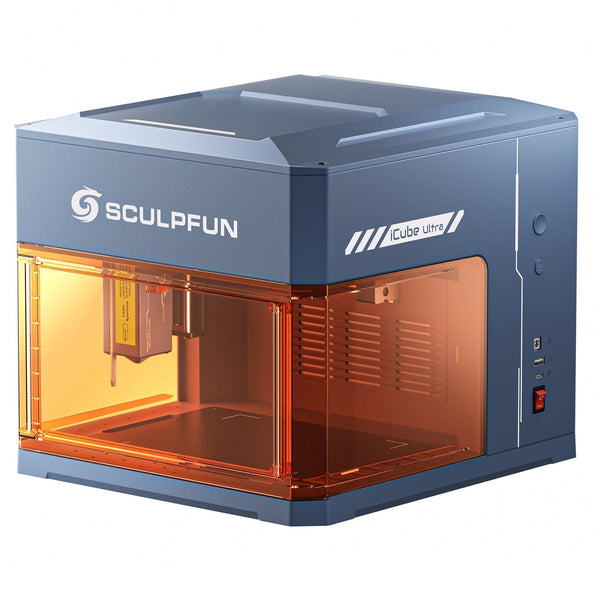 Sculpfun iCube Ultra: Máquina de Grabado Láser Portátil Flagship con Módulo Dual Láser Intercambiable (12W diodo + 1.2W infrarrojo)