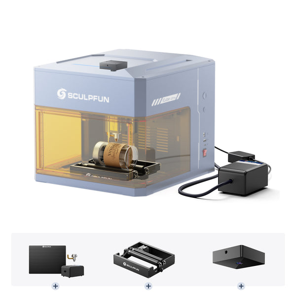 Set de Accesorios iCube Ultra 3 en 1: Cámara iCam + Módulo RA Mini Rotary + Asistente de Aire