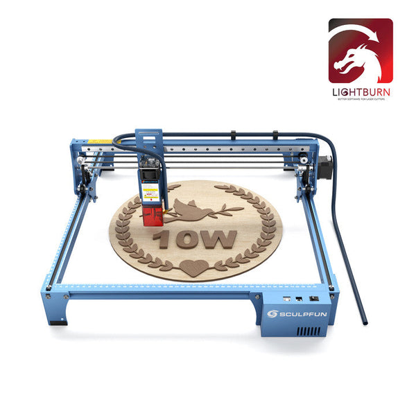 SCULPFUN S10 10W Máquina de grabado láser + clave de licencia LightBurn Core